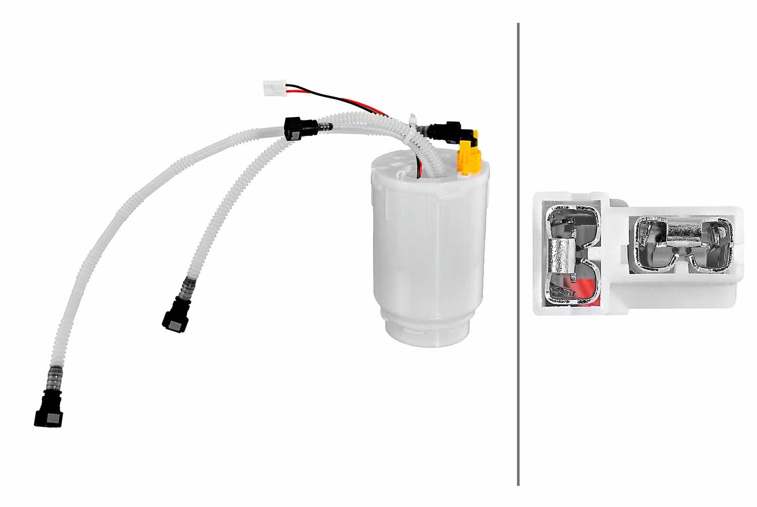 Hella 8TF358306-431 Schlingertopf, Kraftstoffpumpe