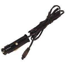 Zubehör Kfz-Ladekabel 12/24 Volt für Blitzleuchten, flacher Anschlußstecker