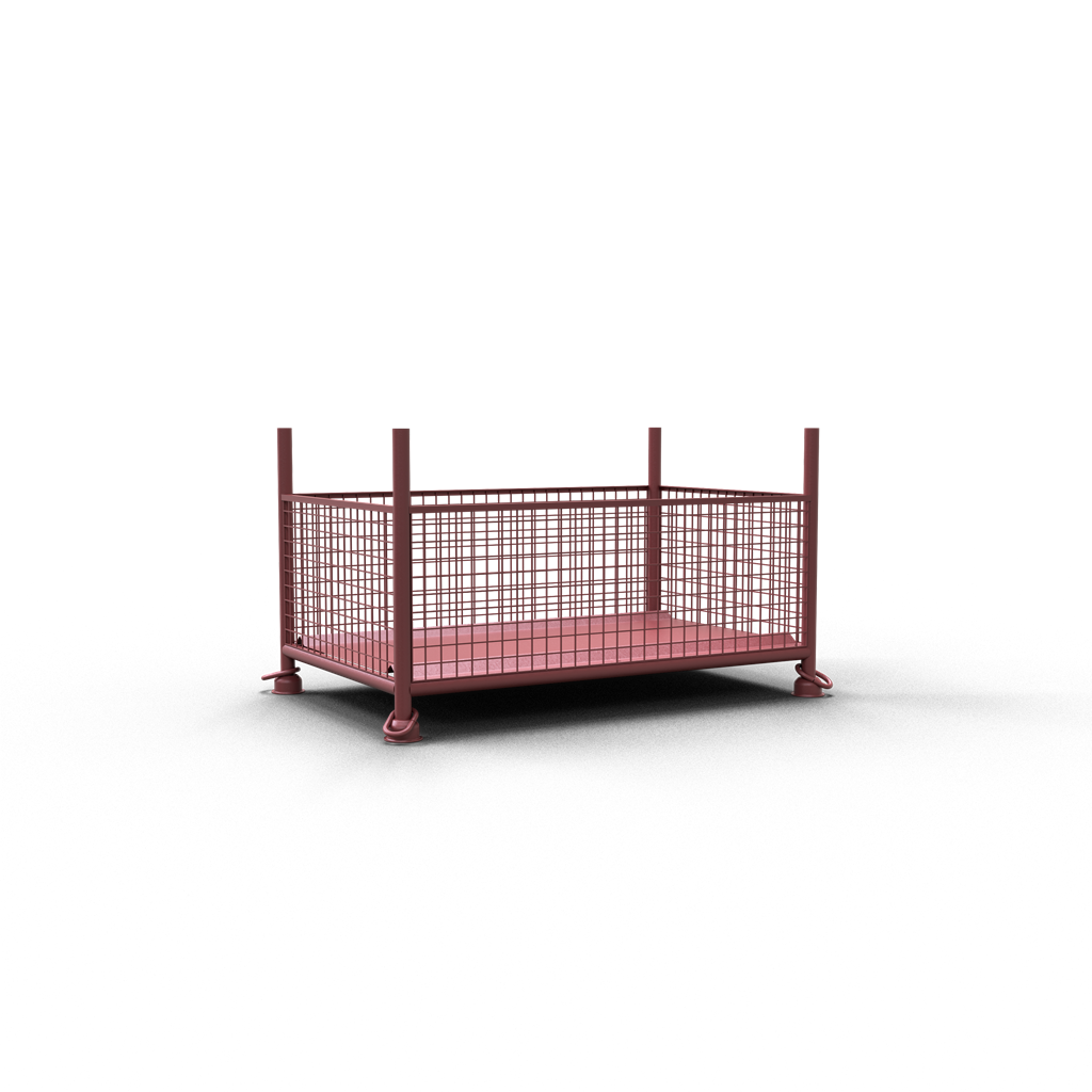 4e657a3c-ad98-4fd8-8ede-e6999c22cef4 Schake 50320-0 Gitterboxpalette 1,43m x 0,87m x 0,50m lackiert with closed hook