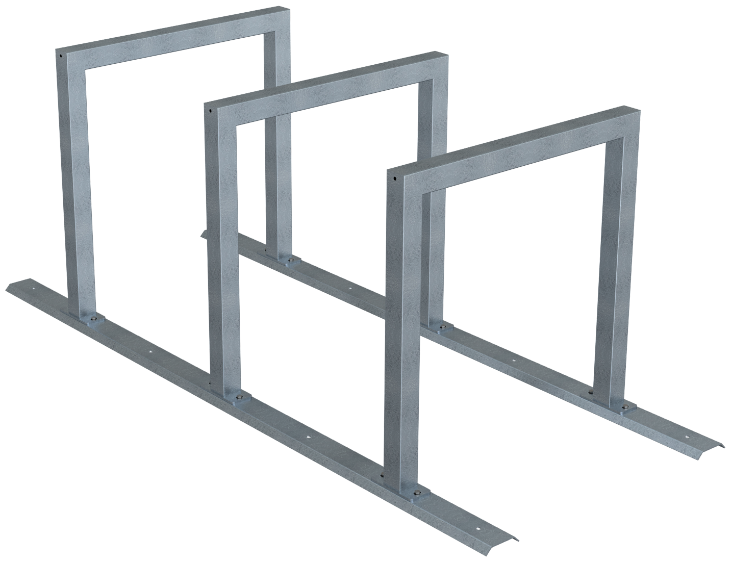 Schake | Fahrradanlehnbügel  Reihenanlage Stahlrohr 60 x 60 mm | Sch-424_30