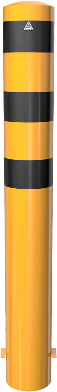 Schake 40190BG Stahlrohrpoller Ø 193 x 3,6 mm ortsfest, zum Einbetonieren gelb / schwarz feuerverzinkt und gelb beschichtet

mit drei schwarzen Streifen Gesamtlänge: 1200 mm mit aufgeschweißter Stahlkappe