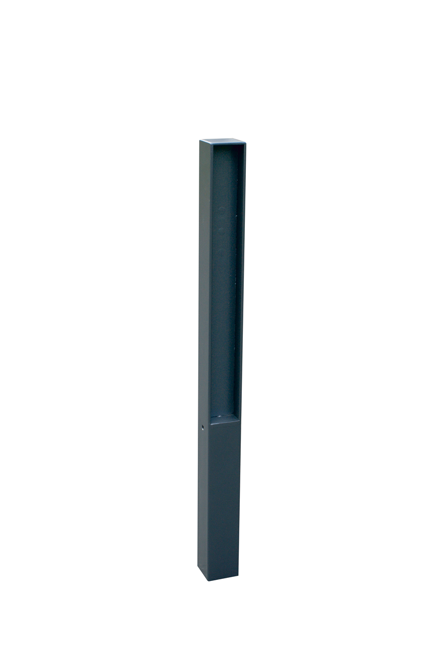 Schake 4073B Stilpoller Stahlrohr 70 x 70 mm Serie 4073B ortsfest, zum Einbetonieren

mit Erdanker, Gesamtlänge ca. 1300 mm