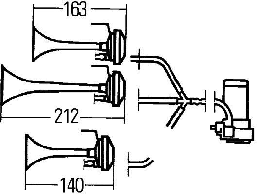 HELLA 3PD 003 001-671 Fanfare