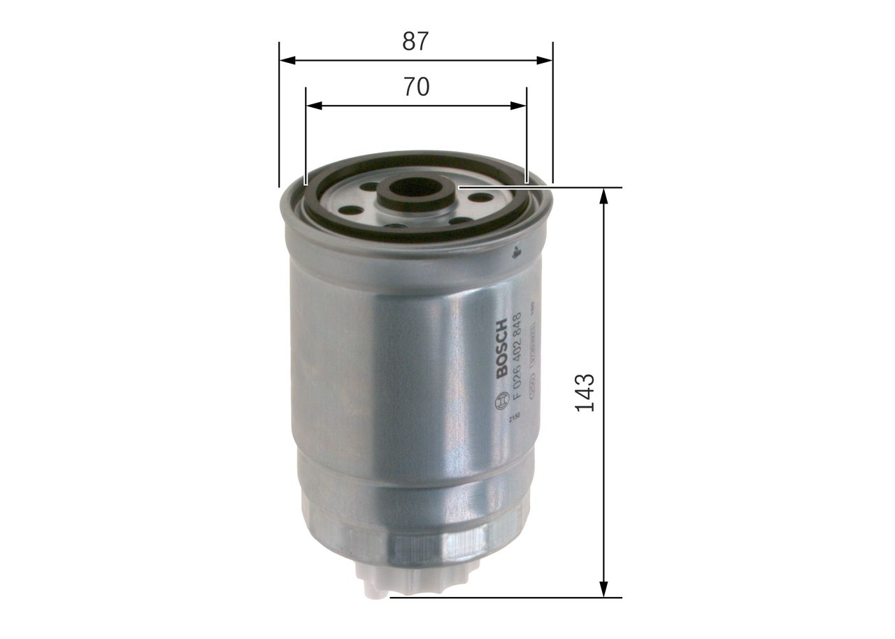 Bosch F026402848 Kraftstofffilter