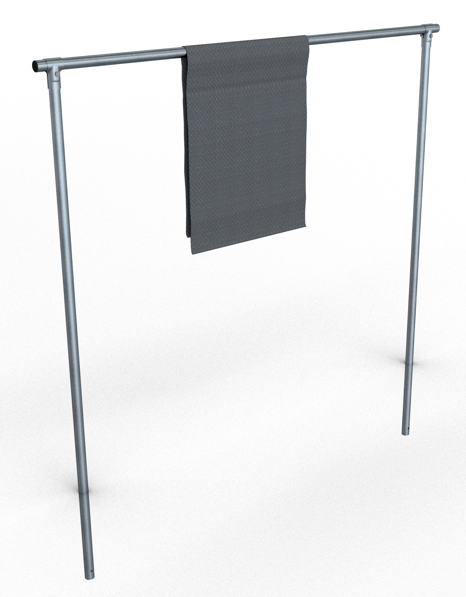 Schake 419_4525 Teppichklopfgerüst Querrohr 2500 mm Stahlrohr Ø 48 mm