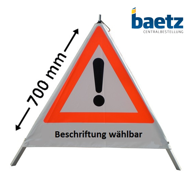 Faltsignal / Warnpyramide 70cm VZ101