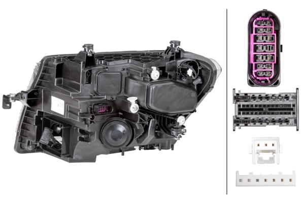 HELLA 1LX 012 830-121 LED-Hauptscheinwerfer - rechts - für u.a. VW Crafter Box (Sy_, Sx_)
