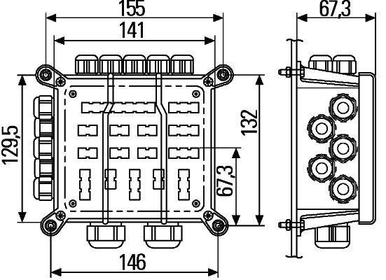 HELLA 8JE 340 151-001 Verbindungs-/Verteilerstück