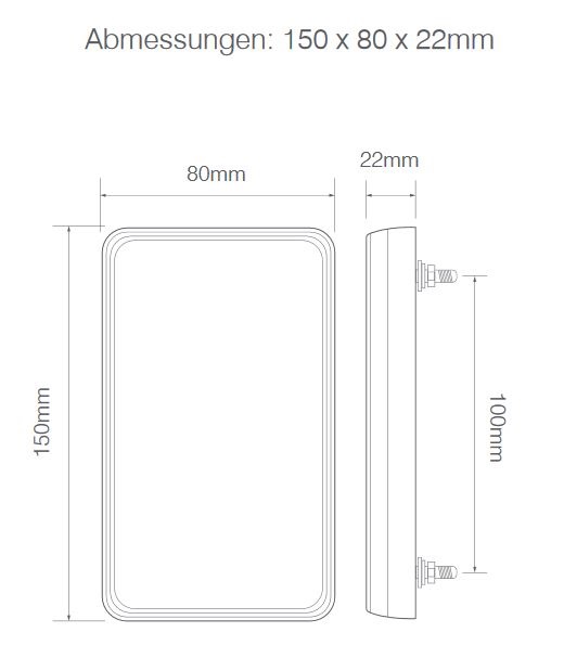 LED Kombinationsleuchte 12/24V