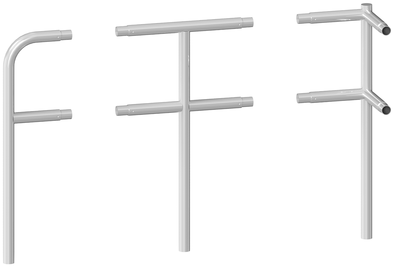 3347c16a-79c9-47f1-8a18-53c914e0e720 Schake 448_42 Schutzgeländer Stahlrohr Ø 48 mm Querholm
aus Stahlrohr Rohrlänge: 500 mm feuerverzinkt