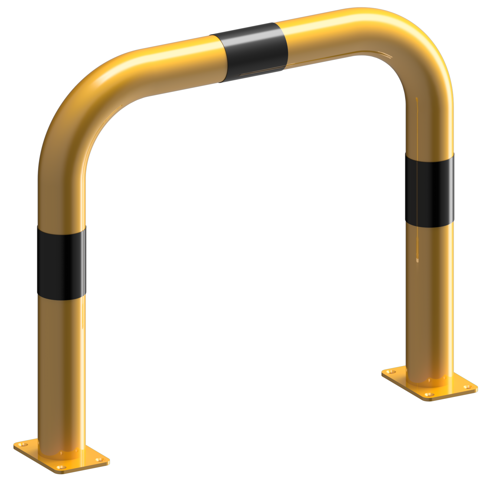 Schake Rammschutzbügel  Stahlrohr Ø 76 mm | Gesamtbreite: 750 mm | Höhe Überflur: 650 mm | für Düb..
