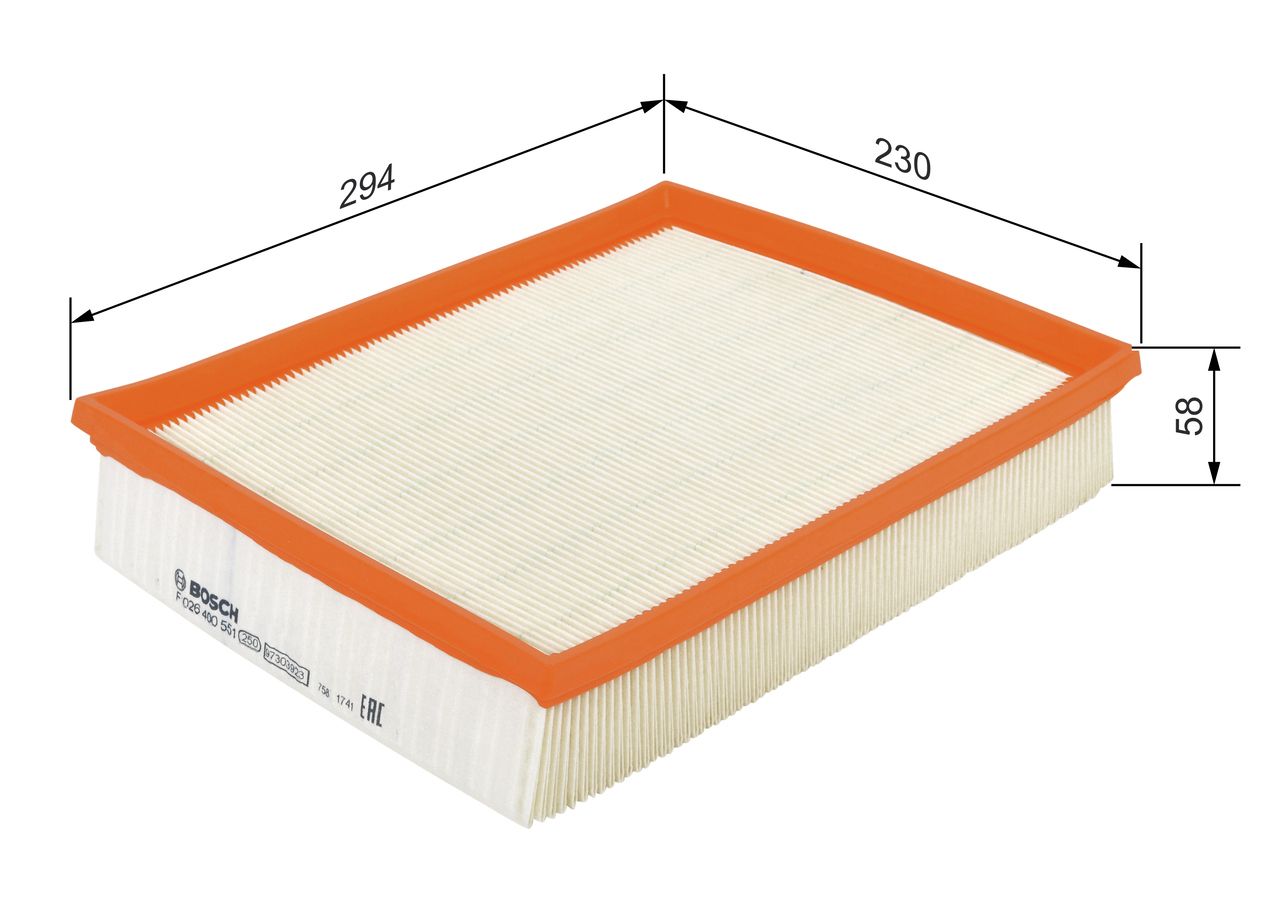Bosch F026400551 Luftfilter