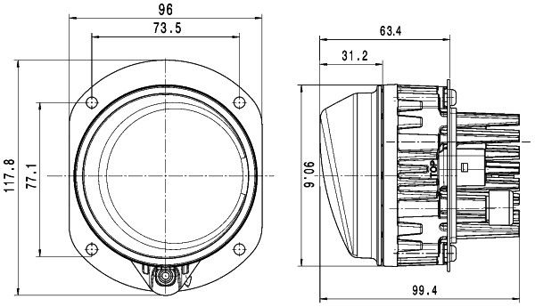 HELLA 1N0 011 988-051 Nebelscheinwerfer
