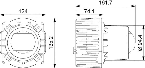 HELLA 1AL 015 318-051 Scheinwerfereinsatz, Hauptscheinwerfer