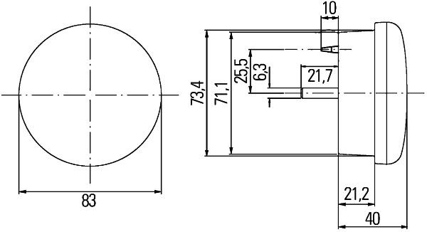 HELLA 2BA 959 011-001 Blinkleuchte