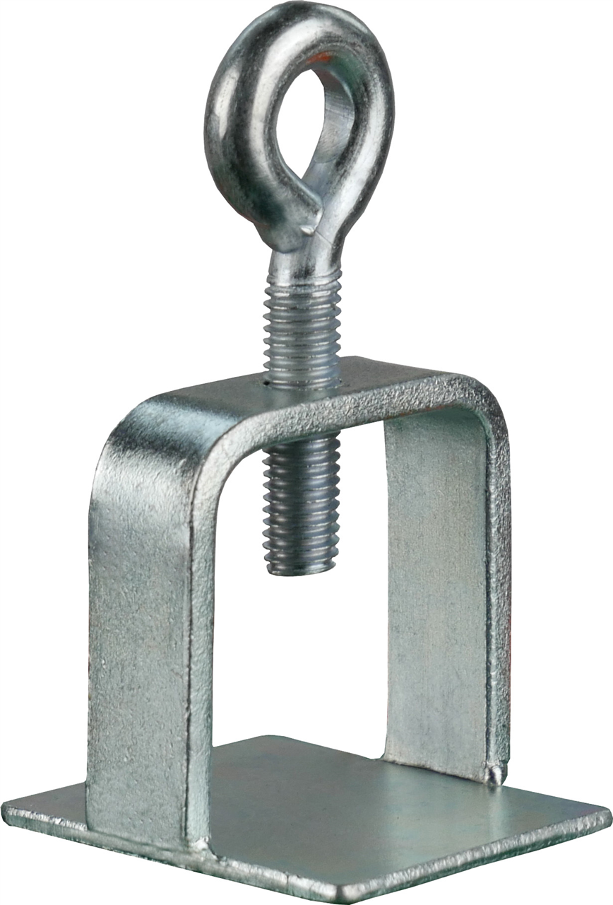 Schake 31310 Schilderklemme verzinkt ohne Ösen / Haken für 40 x 40 mm / Ø 42 mm Schaftrohr