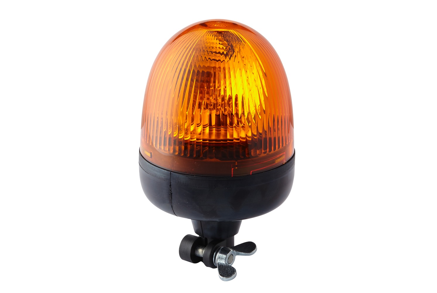 HELLA 2RL 009 506-001 Halogen-Rundumkennleuchte - Rota Compact - 12V - gelb - Rohrstutzen, flexibel