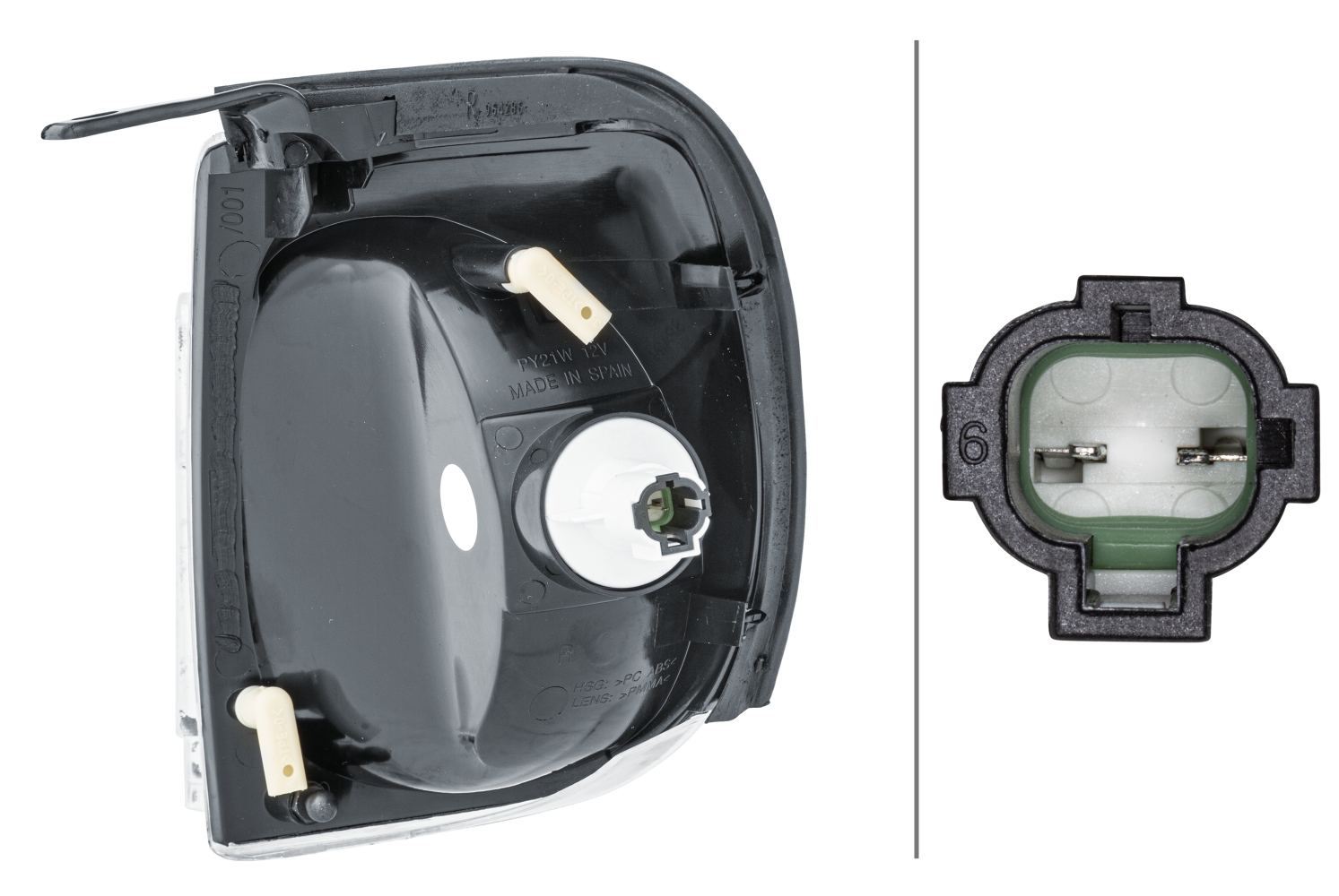HELLA 2BA 964 255-041 Blinkleuchte - Glühlampe - rechts - für u.a. Nissan Terrano II (R20)