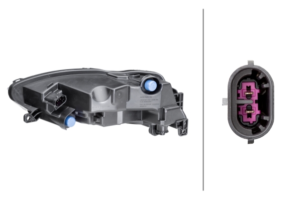 K1444 HELLA 1ND 012 996-021 FF/LED-Nebelscheinwerfer - rechts - für u.a. Seat Leon (5F1)