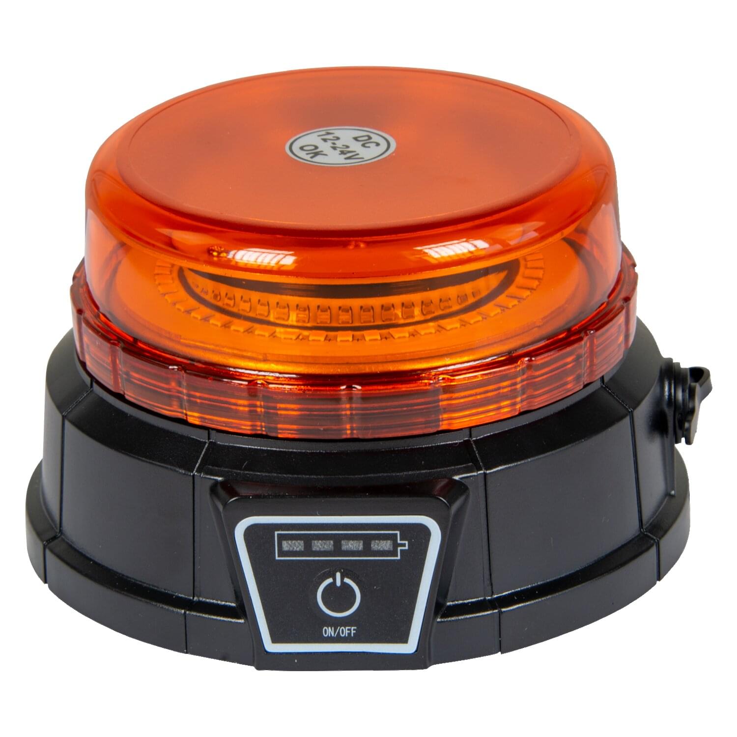 Horizont | Akku-LED-Rundumkennleuchte mit Magnethalterung | H-25440LED