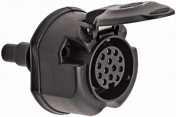 HELLA 8JB 005 949-011 Steckdose - 13-polig - mit Nebelschlussleuchtenabschaltung - Stecker: Schraubk