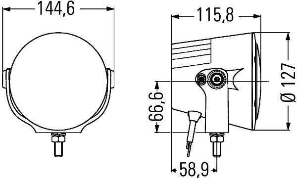 HELLA 1F0 012 206-001 Fernscheinwerfer mit Fernlicht (LED)