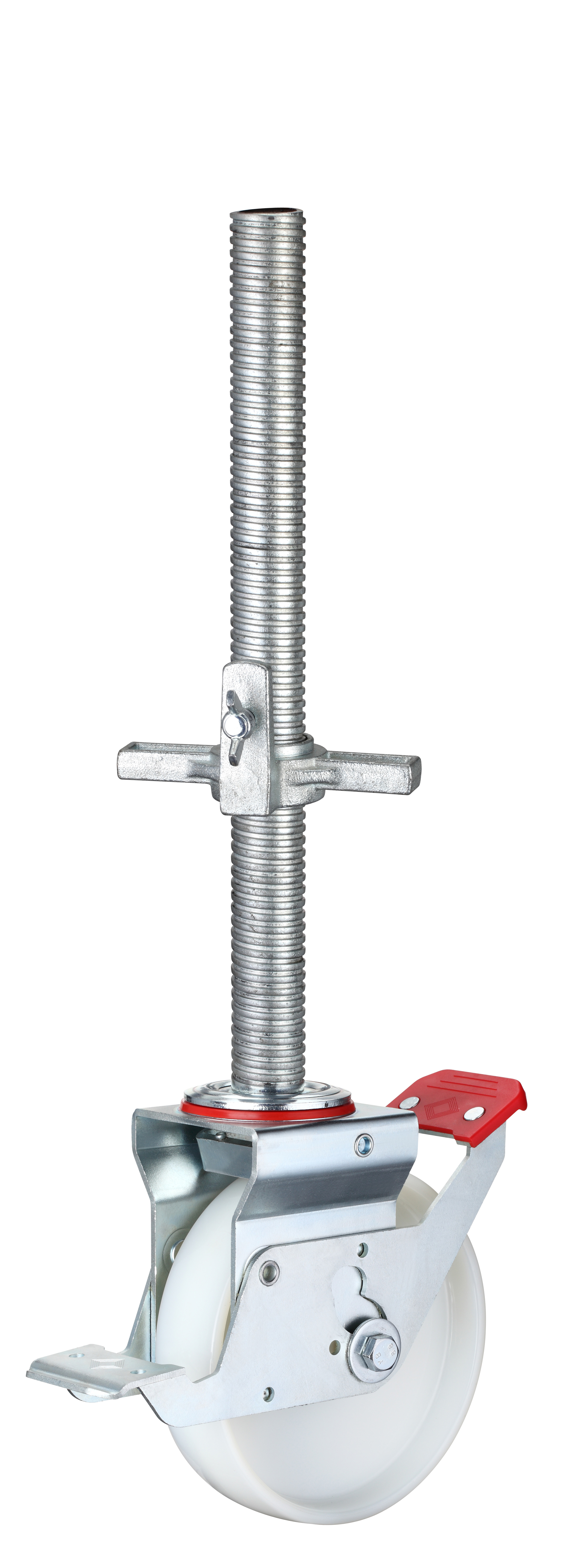 c333e96c-6f6e-42b2-b0e1-dfb311b6755c Schake 5R116-3 Lenkrolle für Stapelpaletten Gewindelänge: 300mm
