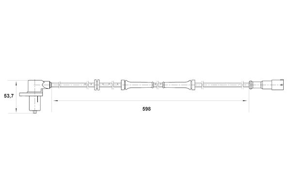 Bosch 0265006442 Sensor, Raddrehzahl