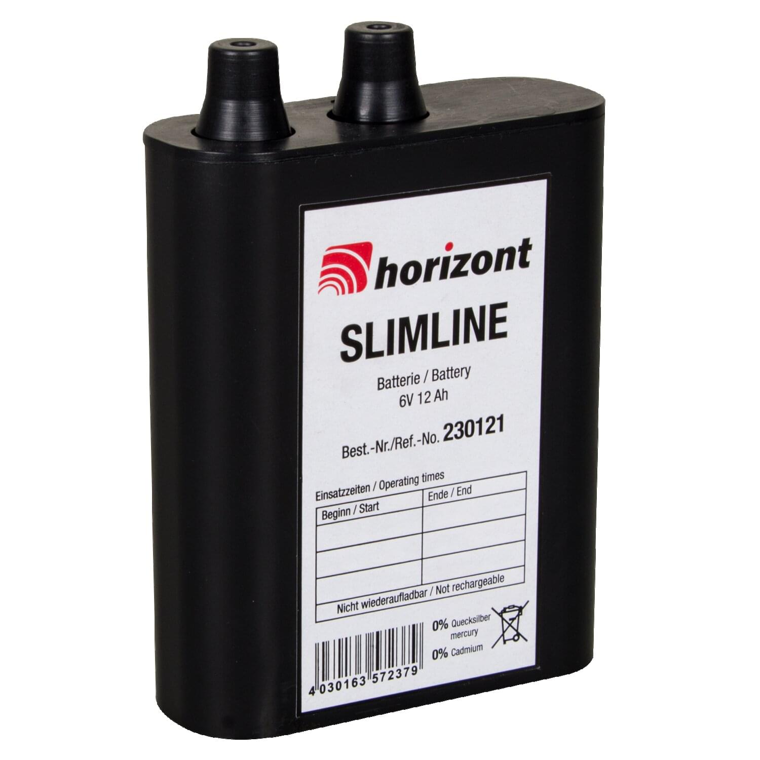 Horizont | SLIMLINE Alkaline Batterie 6V/12AH | H-230121E