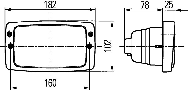 HELLA 1LB 006 213-047 Halogen-Hauptscheinwerfer - Modul 6213 - 12/24V - Einbau - links/rechts