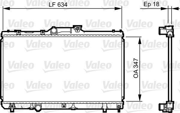 Valeo 731441 Kühler, Motorkühlung