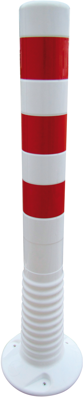 Schake 412222 Flexipfosten weiß / rot  Ø 80 mm Höhe 750 mm

Ø 80 mm, PUR,

3 reflektierende Streifen,    

inkl. 3 Schrauben und Dübel
