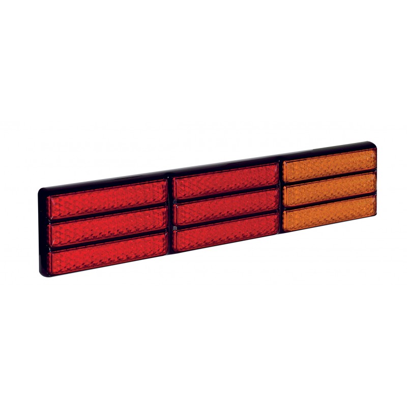LED LKW Jumbo-Rückleuchten, Brems- / Rück- / Blinkleuchte, Schwarz