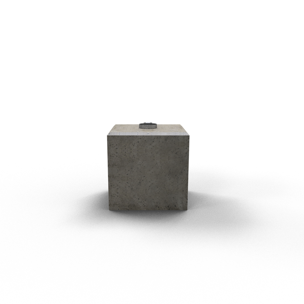 Schake 3F160 Fertigfundament für Schilderpfosten Ø 60 mm für Rohre Ø 60 mm