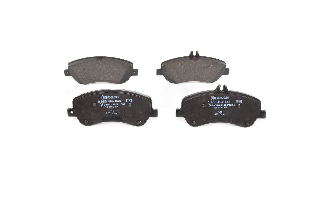 Bosch 0986494648 Bremsbelagsatz, Scheibenbremse