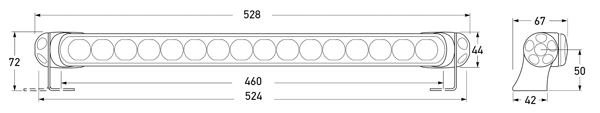 HELLA 2XD 958 130-661 LED-Arbeitsscheinwerfer - RokLume S700 - 12/24V - geschraubt - LED-Lichtfarbe: