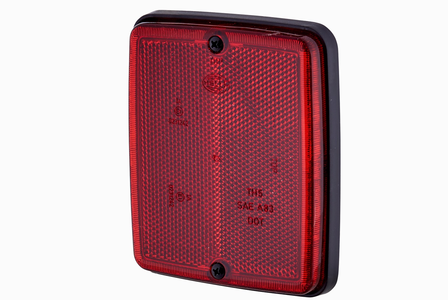 10089833a_AM0 HELLA 8RA 003 660-007 Rückstrahler - Lichtscheibenfarbe: rot - geschraubt