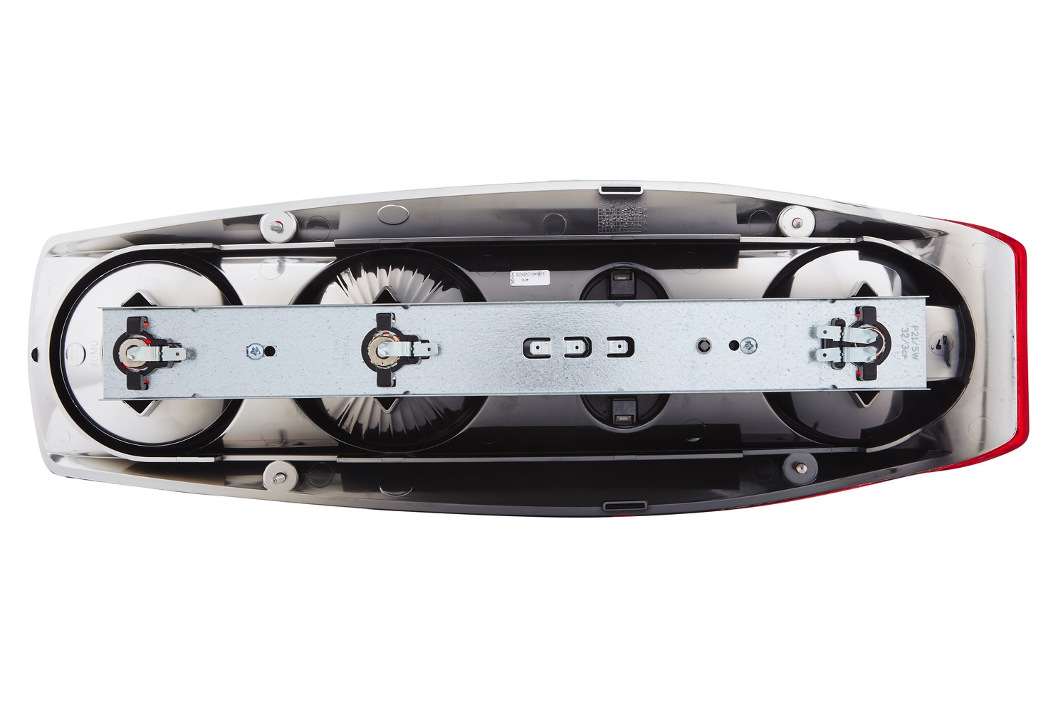 HELLA 2VA 341 419-011 Heckleuchte - Caraluna II - 12V - Einbau - Lichtscheibenfarbe: rot - links