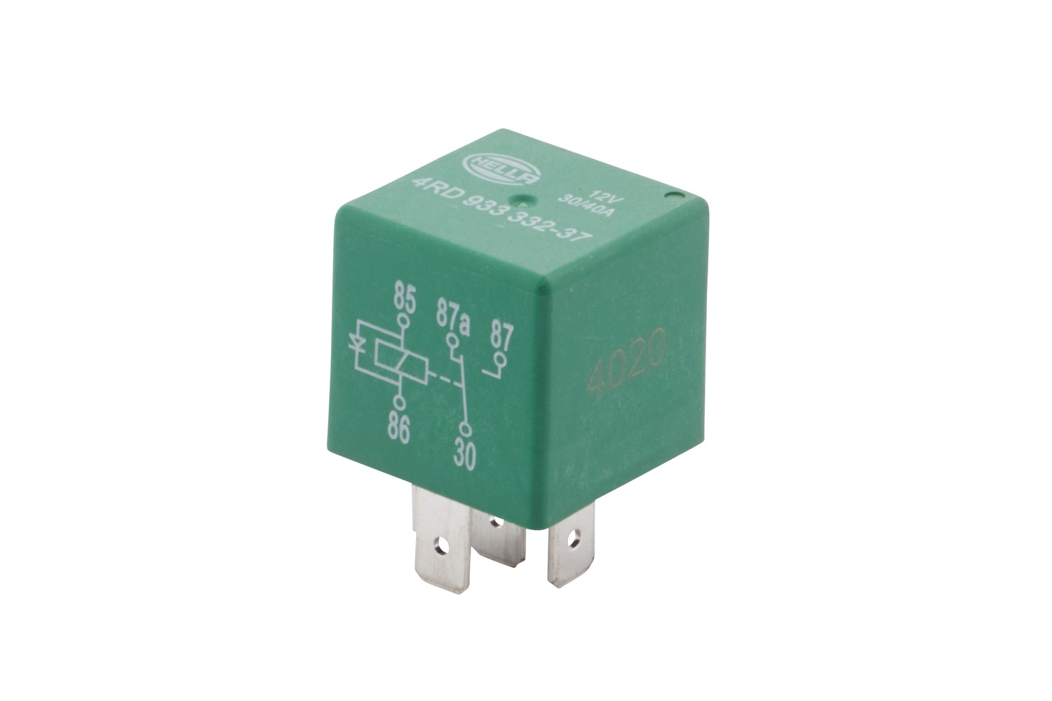HELLA 4RD 933 332-371 Relais, Arbeitsstrom - 12V - 5-polig - Wechsler - mit Löschdiode - Menge: 1