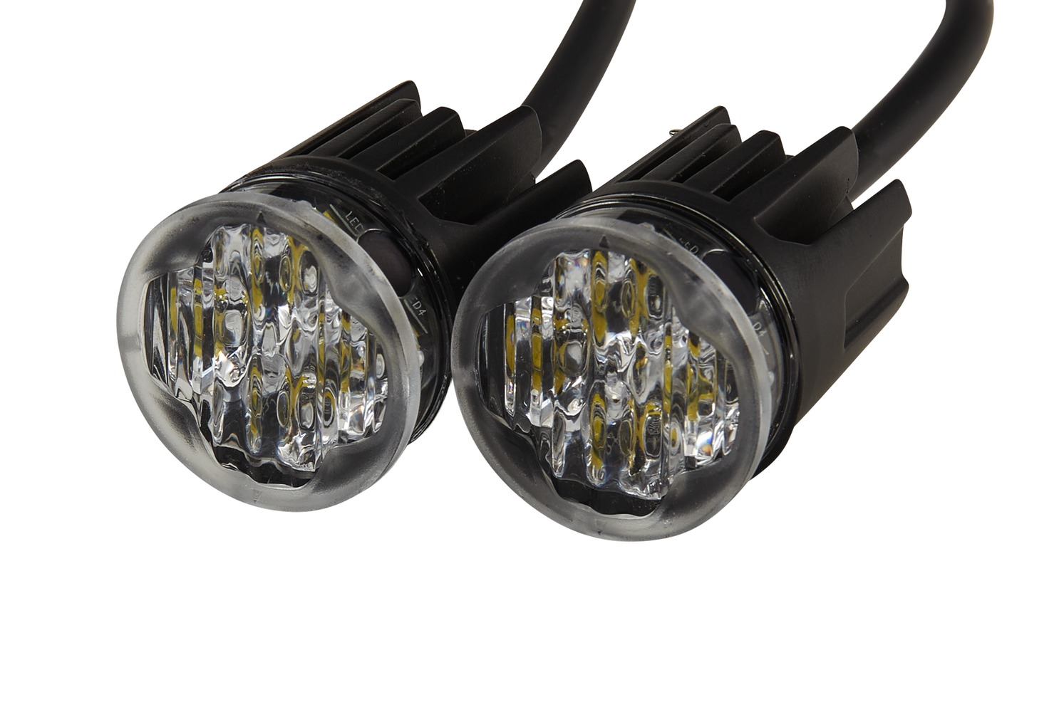 HELLA 2XD 014 564-211 Blitz-Kennleuchte - BST-Round - 12/24V - gelb - Einbau - glasklar - Anbau - Se