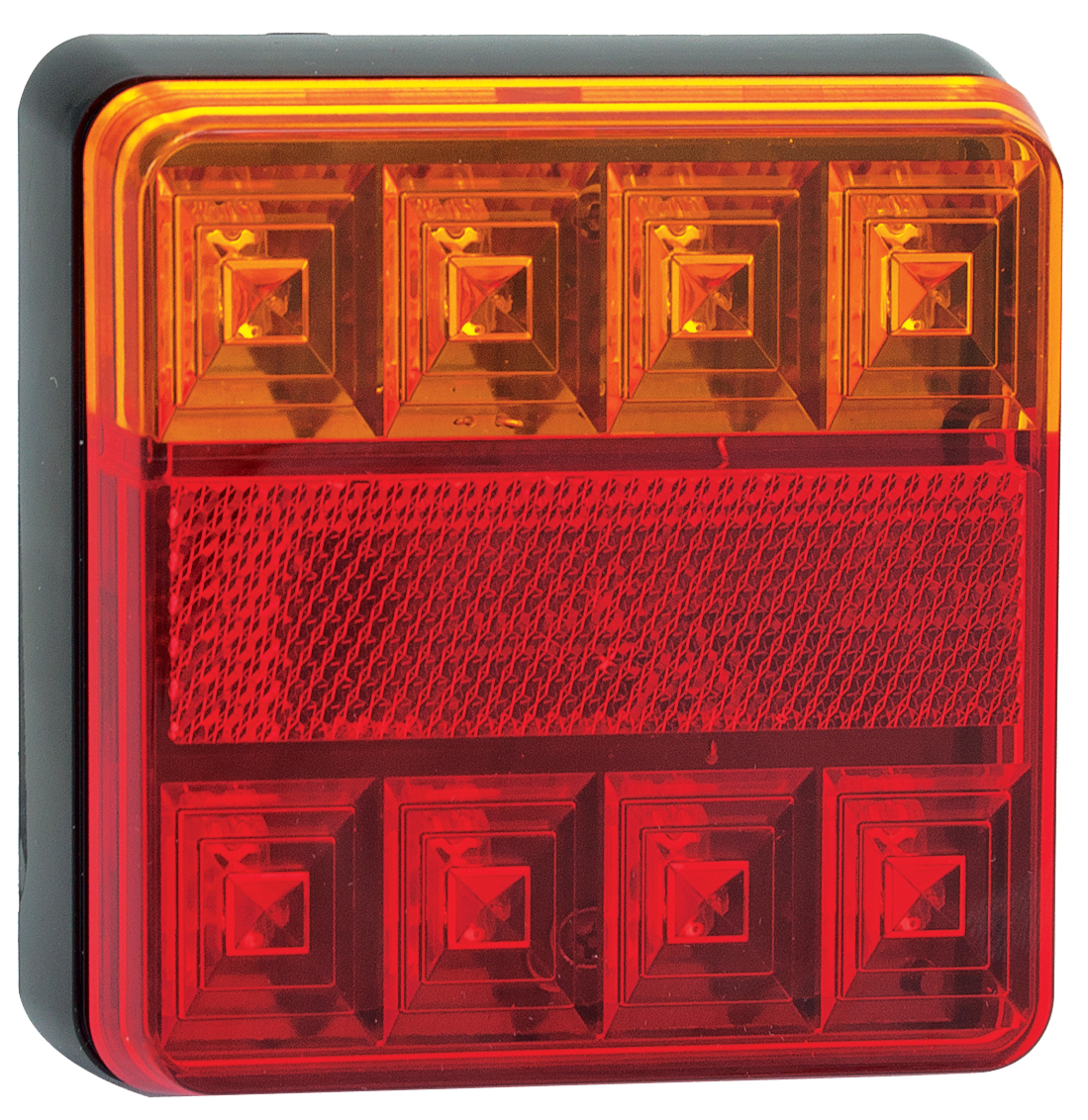 LED Heck- oder Rückleuchte, Serie 101, 2 Stück, Blink-, Schluß-, Bremsleuchte und Reflektor