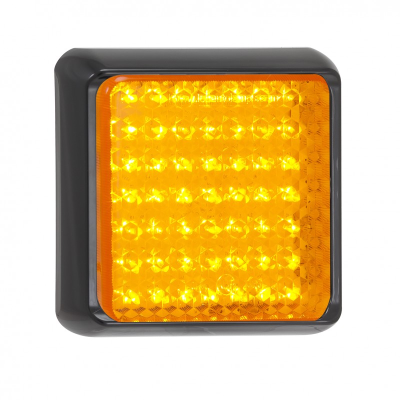 baetz LED Blinkleuchte, Serie 100, 12/24 Volt, 120 mm x 120 mm, ECE geprüft