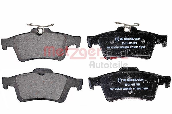 Metzger 1170343 Bremsbelagsatz, Scheibenbremse