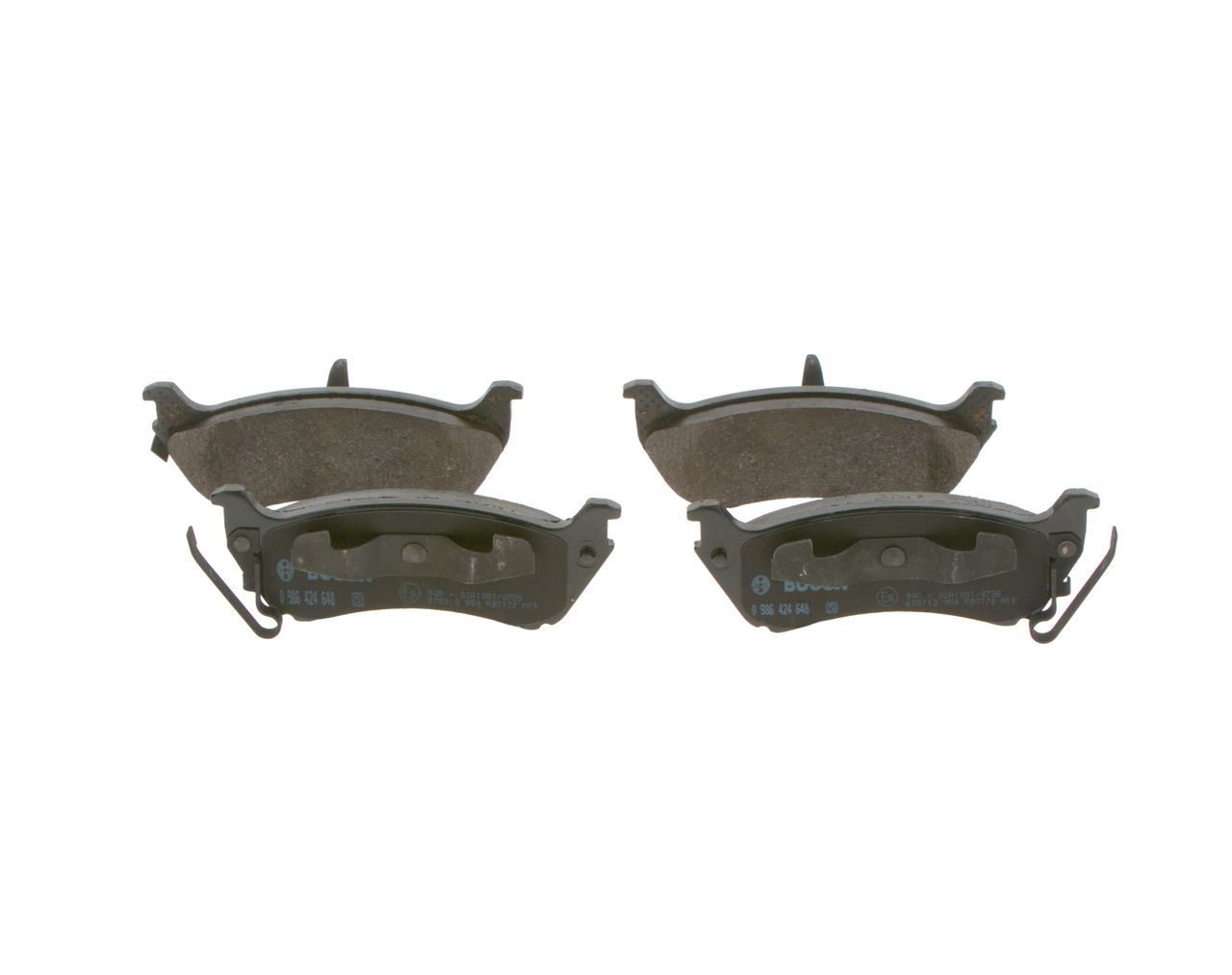Bosch 0986424648 Bremsbelagsatz, Scheibenbremse