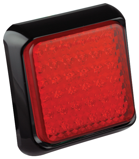 LED Bremslicht, Rücklicht, Serie 80, 12/24 Volt, 100 mm x 100 mm, ECE geprüft