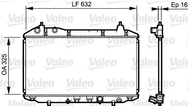 Valeo 735241 Kühler, Motorkühlung