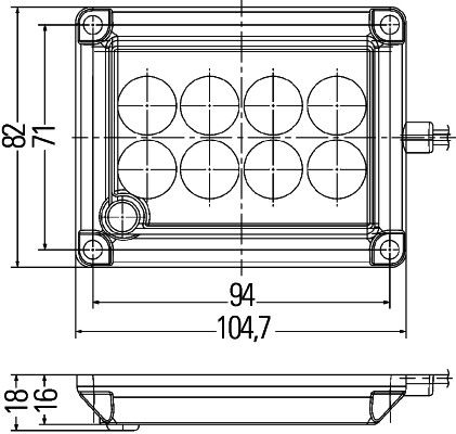 HELLA 2JA 012 557-001 Innenraumleuchte 1 Stück