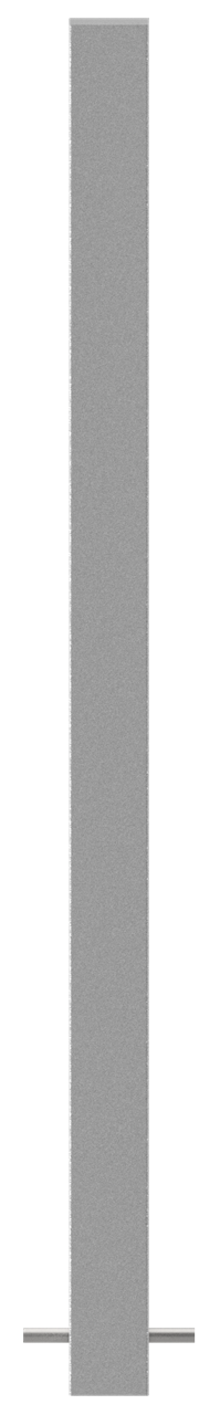 Schake Edelstahlpfosten  70 x 70 mm | ortsfest, zum Einbetonieren Gesamtlänge: 1200 mm | ohne Versch