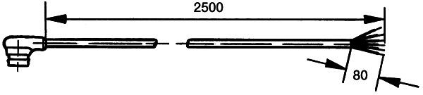 HELLA 8KA 562 671-002 Anschlussleitung, Außenspiegel