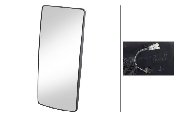 HELLA 9MX 562 841-002 Spiegelglas, Außenspiegel
